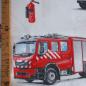 Preview: Baumwollstoff Motivdruck Deko Feuerwehrauto